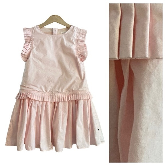 Molo Light Pink Pleated Cibbe Dress - Picture 1 of 15